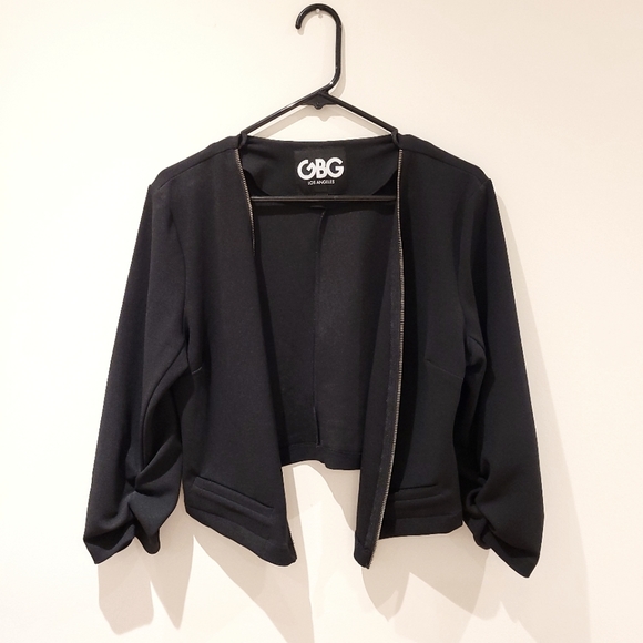 G BY GUESS CROPED BLAZER - Picture 1 of 6